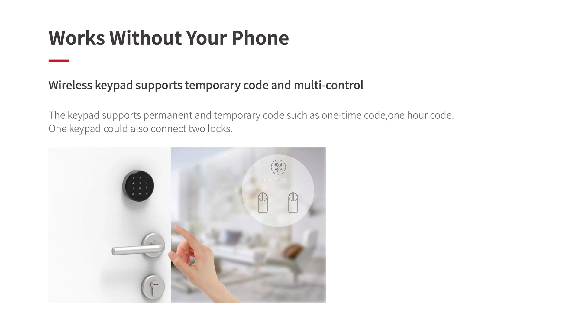 Bluetooth-Compatible Smart Door Lock Can Smart Key/Password /APP Unlock with Tuya Smart or Smart Life APP Electronic Lock