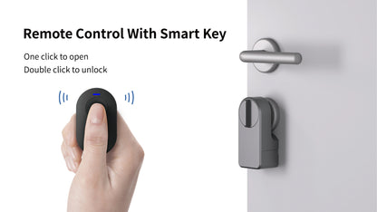 Bluetooth-Compatible Smart Door Lock Can Smart Key/Password /APP Unlock with Tuya Smart or Smart Life APP Electronic Lock